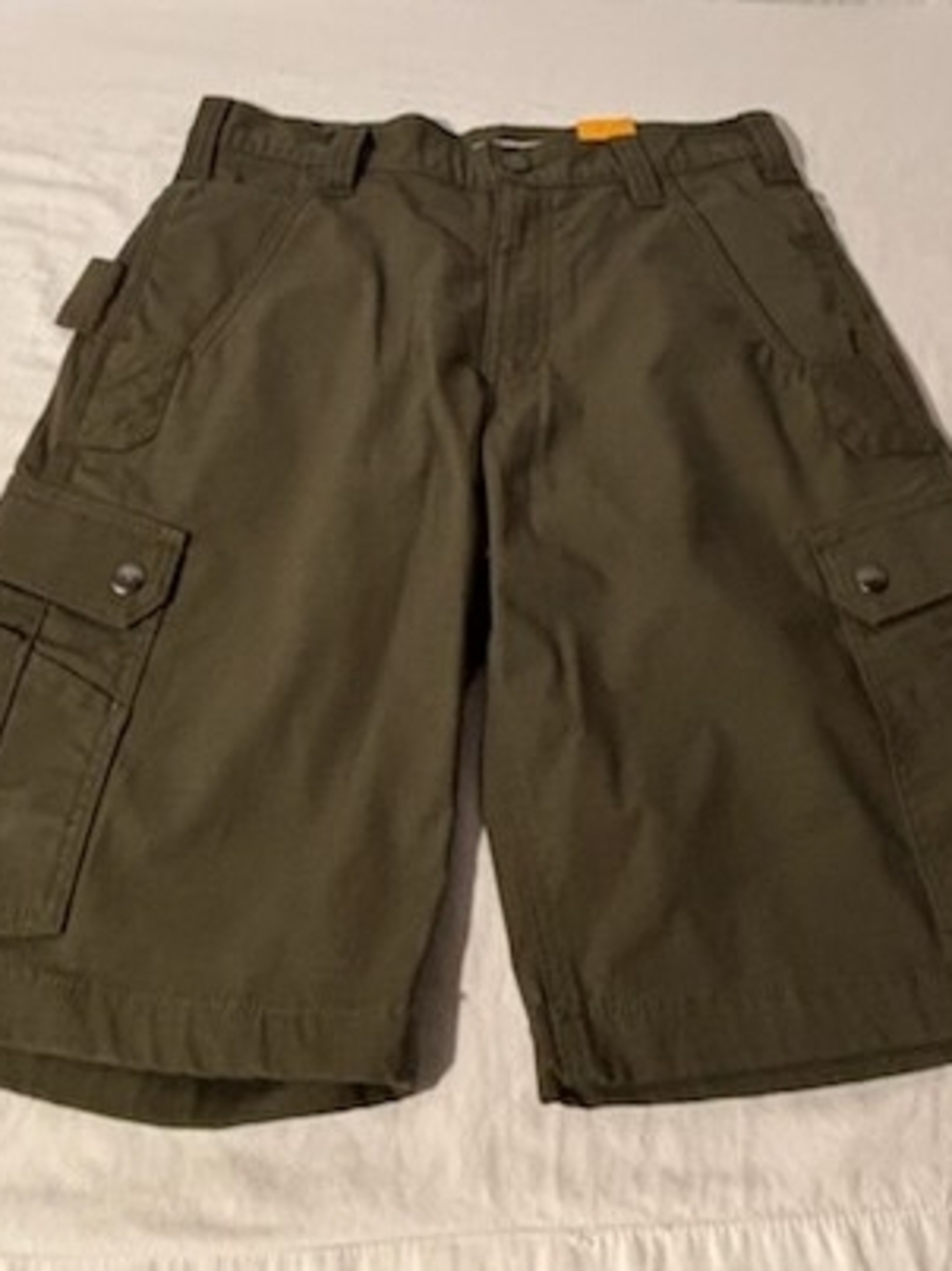 Carhartt Men's Olive Green Cargo Work Shorts - Picture 3 of 4